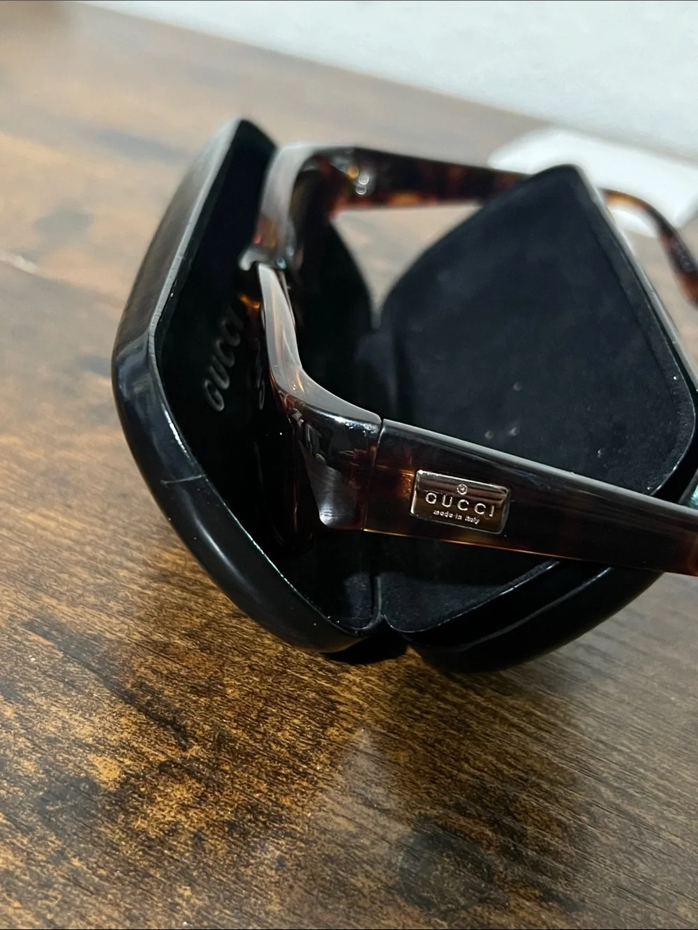 Gucci Brown Tinted Rectangular Sunglasses prescription lens’s 2455/S 54[]17 120